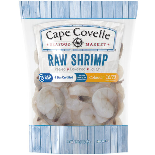 Cape Covelle Seafood Market Raw Shrimp Colossal 16 oz