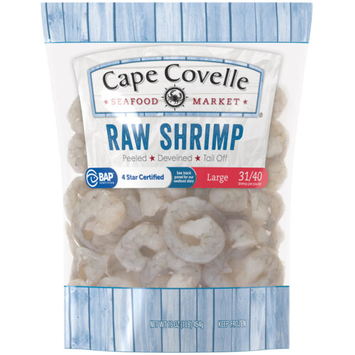 Cape Covelle Seafood Market Raw Shrimp Large 16 oz