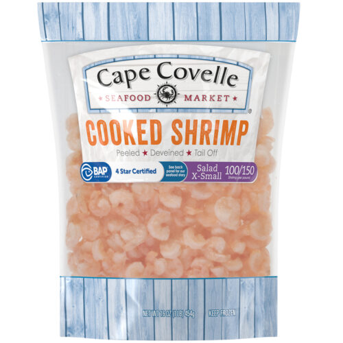 Cape Covelle Seafood Market Cooked X-Small Salad Shrimp 16 oz