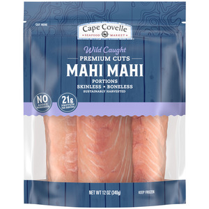 Cape Covelle Seafood Market Wild Caught Premium Cuts Portions Skinless Boneless Mahi Mahi 12 oz