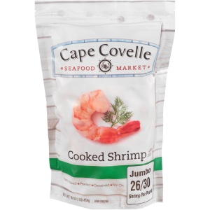 Jumbo Farm Raised Peeled Deveined Tail On Cooked Shrimp